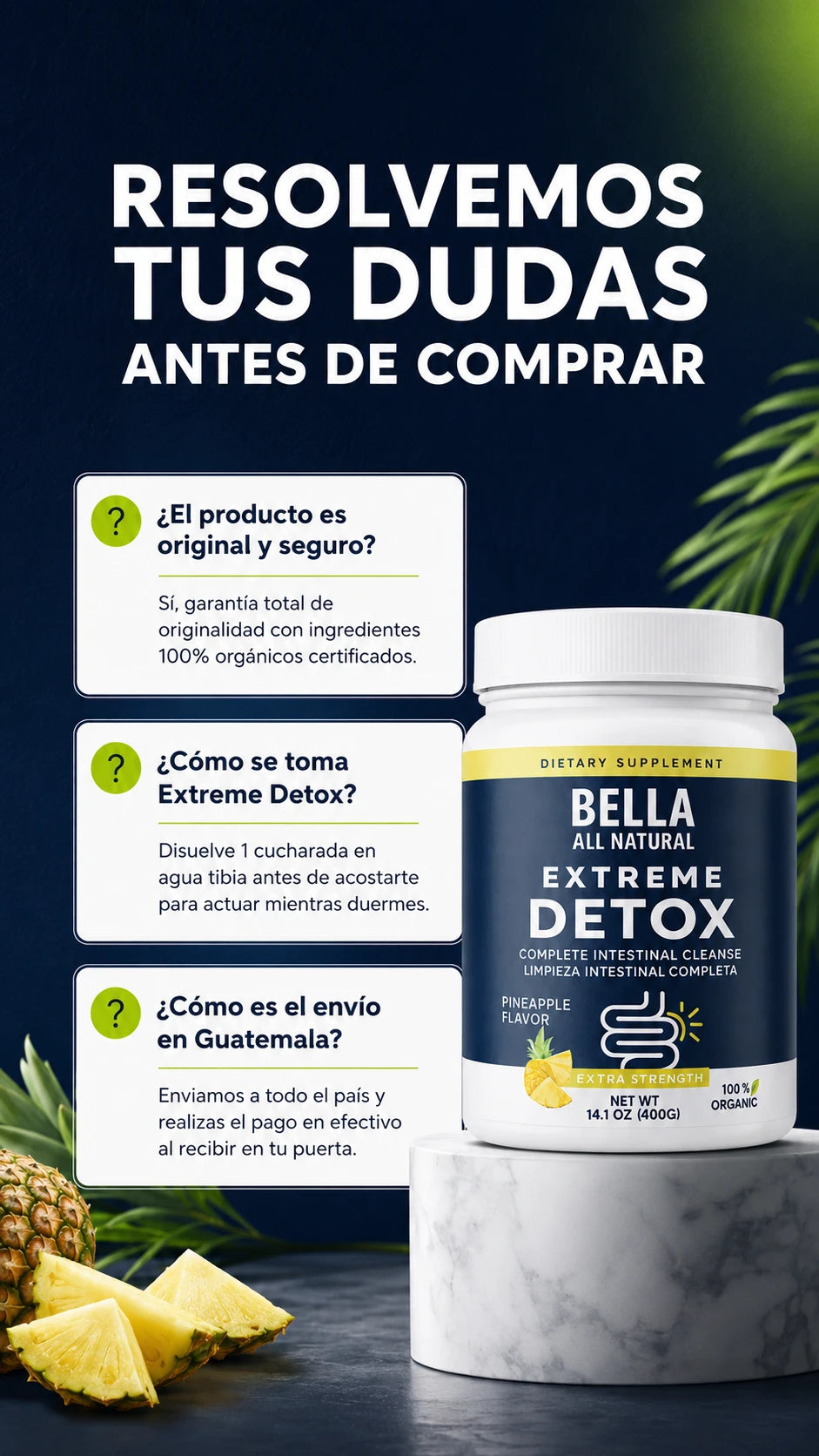 Extreme Detox Piña | 400 g